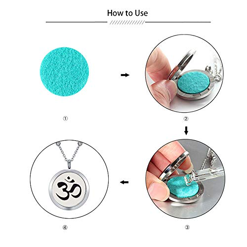 Cf100 30Mm Rose Gold Aromatherapy Necklace 316L Stainless Steel Essential Oil Diffuser Necklaces With Refill Pads & Chain 28” #TOP3