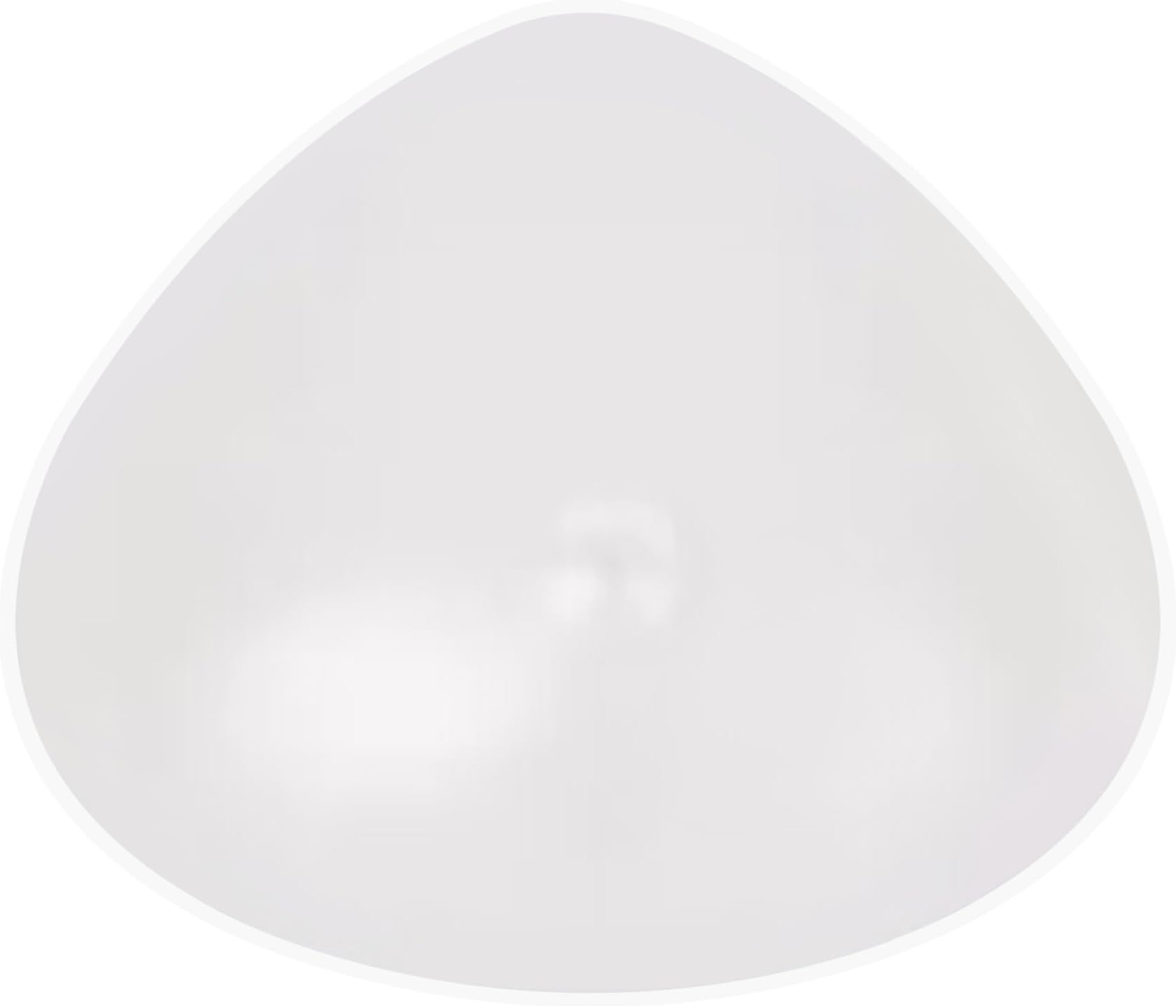 ELMIKA Silicone Breast Form Triangle Mastectomy Prosthesis Concave Bra Pad Enhancer Insert for Swimming Hot Spring, One Piece