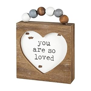 Collins Painting Weathered Beaded Wood Box Sign (You are So Loved), Grey, White, 4inchL x 3inchH x 1inchD Collins Painting Weathered Beaded Wood Box Sign You are So Loved Grey White 4inchL x 3inchH x 1inchD