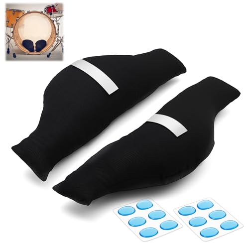 Ganeen 2-Pack Bass Drum Muffling Pillow with 12 Gel Pads