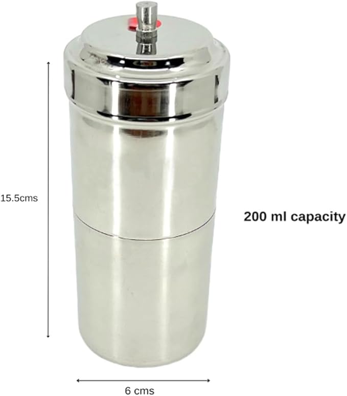 Cafetera de Goteo Sur India de Acero Inoxidable miniatura 2