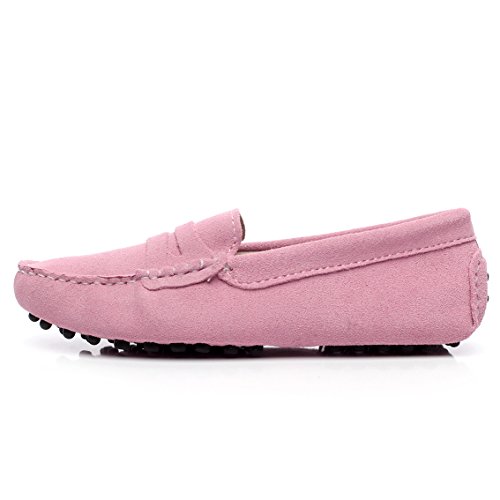 Image of ANUFER Women's Classic Suede Penny Loafers Comfort Handmade Slipper Moccasins