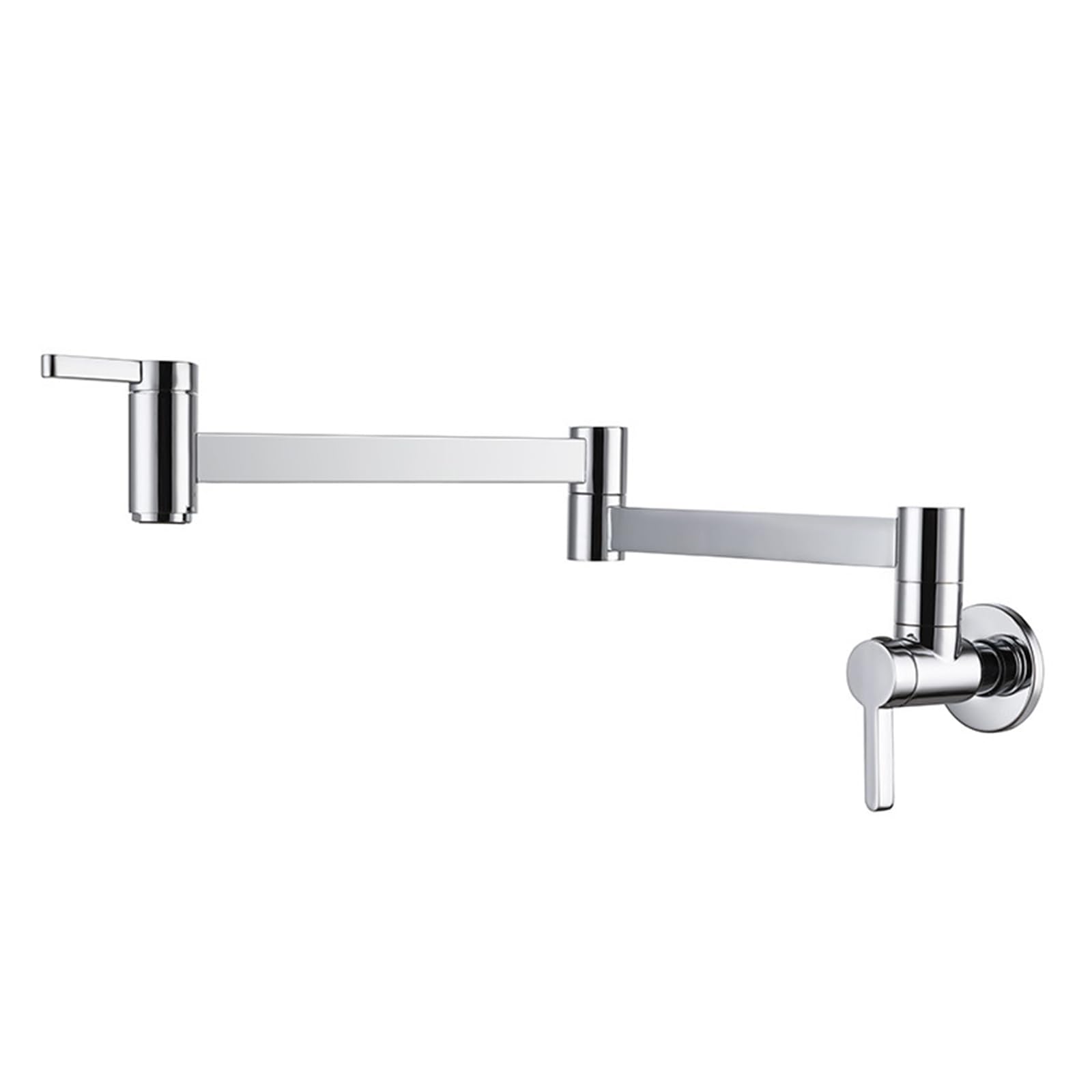 Grifo de cocina de pared plegable para evitar salpicaduras y optimizar fregaderos pequeños 5