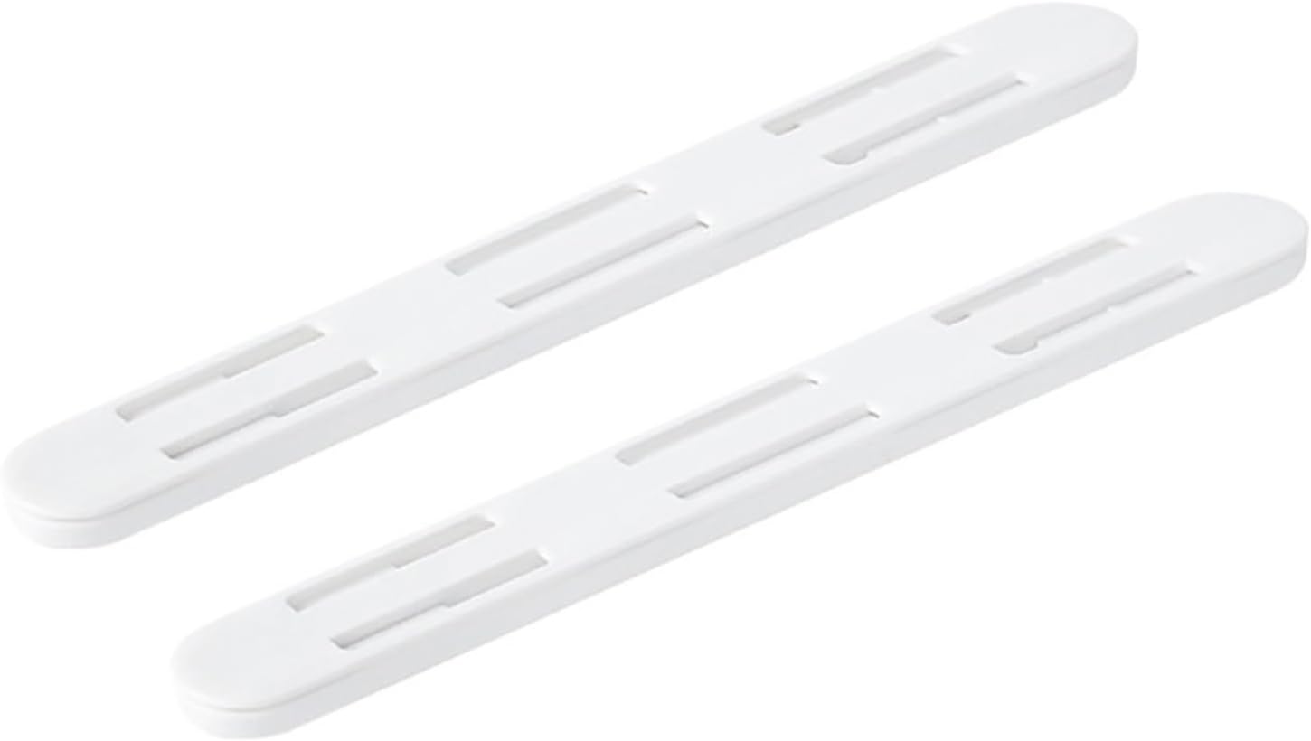 2Pcs/Set White Slides Drawer Sliding Rails Bin Tracks for Kitchen Bedroom Closet Slides Pullout Track Drawer Basket Pull Rail