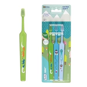 TePe Mini Extra Soft Kinderzahnbürste 3er Pack