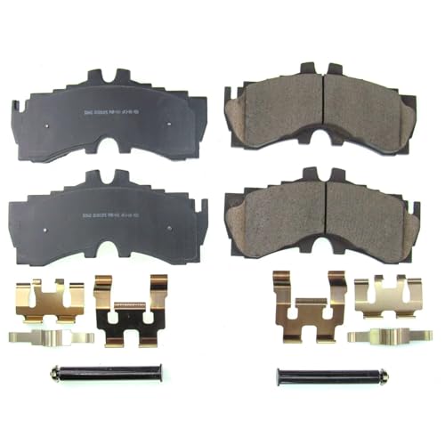 Image of PowerStop Front Brake Pads for Lexus LC500 2018-25 |LC500h 2018-23 |LS500 2018-23 |LS500h 2019 - Z17 Ceramic Brake Pads with Installation Hardware, 17-2062