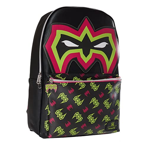 Loungefly WWE Ultimate Warrior Sac dos Entertainment Earth Exclusive, noir, One Size – vue 2