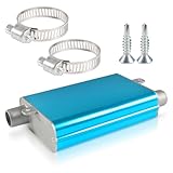 UieaMsio Verbesserte Schalldämpfer-Kit, Auspuffrohr Schalldämpfer, Auspuff Schalldämpfer Kit für Diesel Heizung, Geräusche aus Aluminiumlegierung, Standheizung für Auto Auspuffanlagen