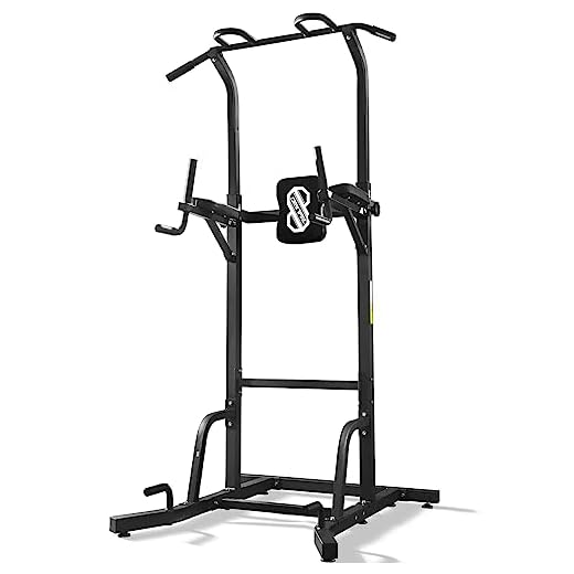 Orinar Power Tower Dip Station Pull Up Multi-function Adjustable Strength Training Equipment Suitable for Home Fitness Exercise