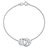 Mesure : 7,25 pouces L x 0,43 pouce l, Poids : 2,6 grammes, Matériau : véritable argent sterling .925 plaqué rhodium anti-ternissement, zircon cubique, HYPOALLERGÉNIQUE - Sans plomb, sans nickel. Chaque pièce est estampillée .925 garantissant la qualité et le savoir-faire. Fermoir à ressort, chaîne à maillons.