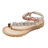 ✔Damen Casual Keilsandalen Frauen Sommer gewebte Wedge Bequeme offene Zehensandalen für Frauen Sommer Outdoor verdickte Unterschuhe Sandalen Damen Casual Keilsandalen Frauen Sommer gewebte Wedge Bequeme offene Zehensandalen für Frauen Sommer Outdoor verdickte Unterschuhe Stretch Cross Orthesen Slide Sandalen, rutschfeste Orthesen Sandalen, Plateau Hausschuhe, Casual Beach Slip On Comfort und Support Sandalen für Damen Frauen Keilabsatz Sandalen.