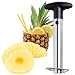 Stainless Steel Pineapple Corer Cutter Slicer Wedger Dicer Peeler Fruit Tool - cut pineapple quick and easy without a knife - includes One Year Warranty and a free pineapple recipe eBook