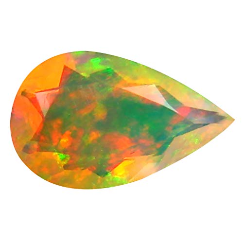 Opale arc-en-ciel Éthiopie 1,30 ct, sublimez vos tenues avec une pierre précieuse poire