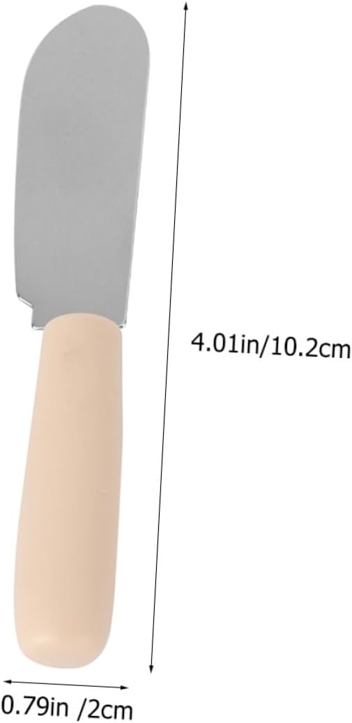 Butter Spreader Knives with Plastic Grip 10pcs Stainless Steel