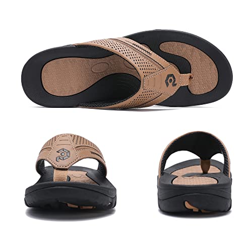Image of Men's Flip-Flops, Thongs Sandals Durable Comfort Slippers for Beach