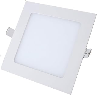 LED-Einbaustrahler quadratisch kaltweiß 6500 K integrierte LEDs ultradünne Lichter Decke Innenbeleuchtung Einbauleuchte Gipskarton (6 Watt (11,5 cm x 11,5 cm)