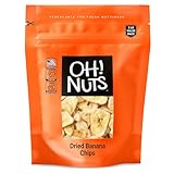 Oh! Nuts Dried Banana Chips | (3lb - 48oz) Bulk Bag Fresh Sweetened Dehydrated Banana Fruit Slices | Snacking & Baking | Low in Sodium, Cholesterol, Fat, High Fiber, Egg, Dairy Free | Light Sugar Added