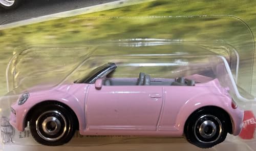 Volkswagen Beetle Convertible Rosado 1/64 Matchbox miniatura 2