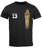 Cooles Herren T-Shirt zur Fußball Europameisterschaft 2024 der Marke Moonworks. Die moderne und günstige Alternative zu klassischen Deutschland-Trikots