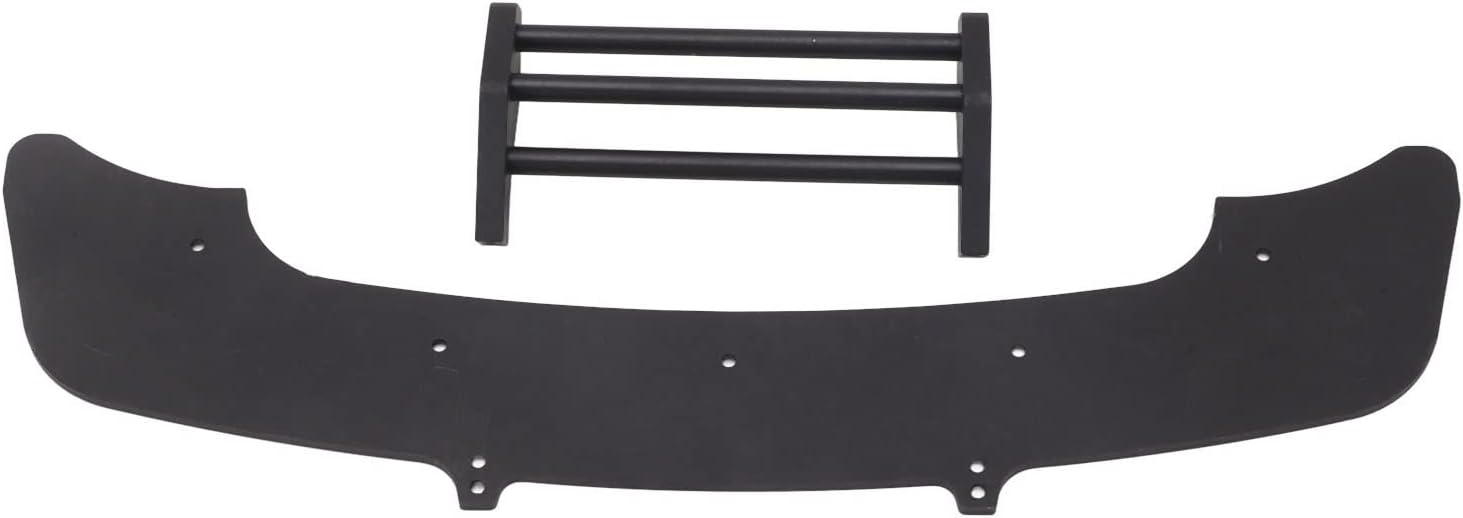 Front Bumper with Skid Plate for Arrma 1/7 Infraction, 6S BLX Aluminum Alloy Chassis Armor Replacement Part, RC Car Front Bumper(Black)