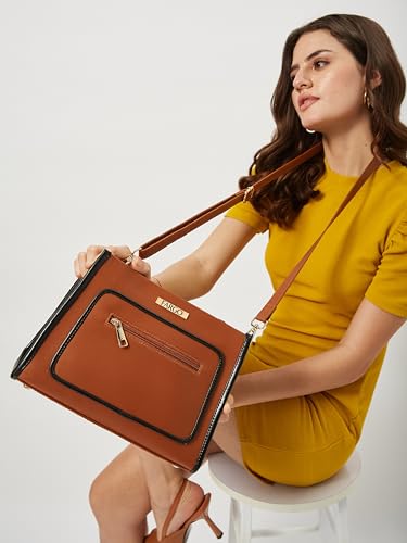 Image of Fargo Mila Handbag for Women | Soft Vegan Leather, YKK Zipper, Stylish Shoulder Purse for Office, College, Casual & Event Use | Made in India