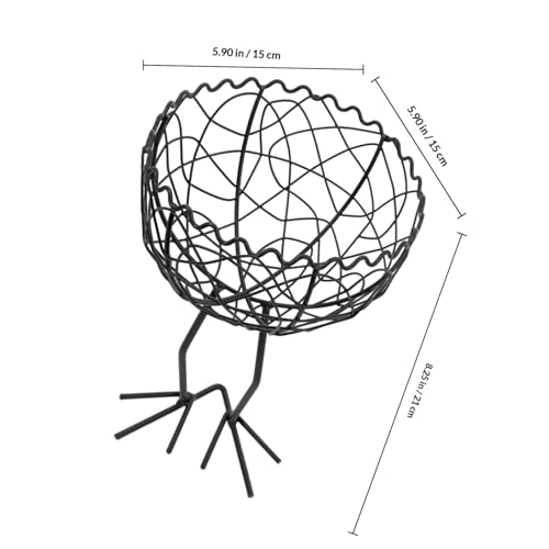 Cesta de frutas multiusos con asa de transporte cómoda para snacks y huevos 3