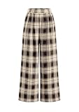 PRETTYGARDEN Casual Women's Pants 2026 Elastic Waist Palazzo Long Pajama Wide Leg...