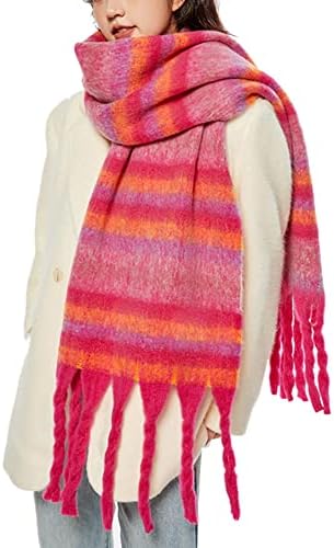 Gerrit Large Chunky Plaid Scarf Checked Colorful Oversized Scarve...