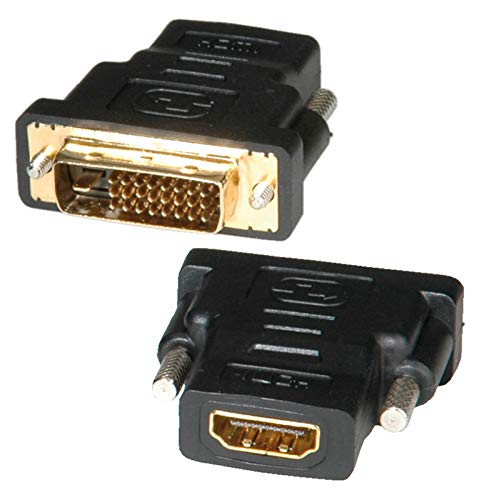 ROLINE HDMI-DVI Adapter, HDMI BU / DVI-D ST, 50 mm