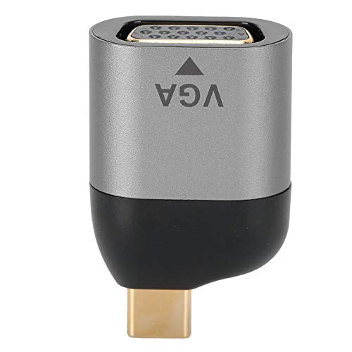 Adaptador Tipo C a Vga, Fácil de Usar, Convertidor de Video Portátil Resistente Y Multipropósito, Almacenamiento Fácil para Android para OS X para