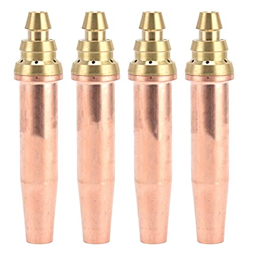 4Pcs Cutting, Torch Tips High Temperature Oxygen and Gas Welding Equipment Fast Isobaric Nozzle2 Mixed for Equipment (1#)