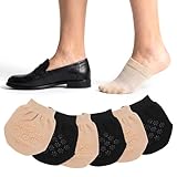 6 Paar Zehlinge Damen Füßlinge Atmungsaktive Halbe Socken Mit Rutschfestem Silikonpunkte Halbsocken Unsichtbare Baumwolle Zehensocken Halbe Socken Halbsocken Für Hohe Absätze Ballett Wohnungen