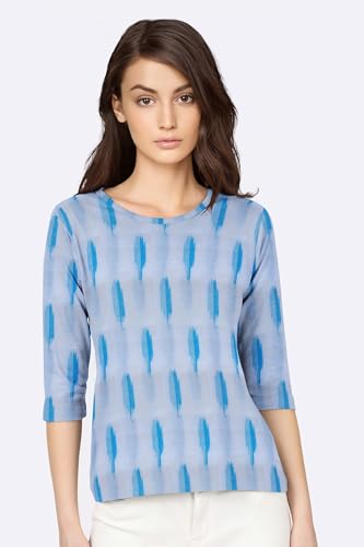 Image of Cotton Pochampally ikat unstitched blouse, Kurthi, long frock fabric material for women (1 meter, 2 meters & 3 meters)