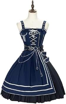 中国ロリィタ 中国風ロリータドレス グロメット 長袖 サテン生地 中国風パンダ