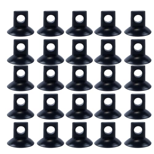 Ausi 20 ventosas de 7 mm para termómetro de acuario, pinzas para pecera, tubos de bomba de aire, abrazaderas de plástico para ventosas de pecera.