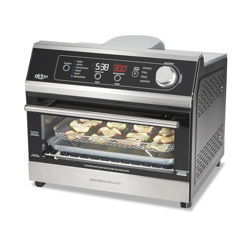 Hamilton-Beach-Digital-Toaster-Oven-Air-Fryer-Combo-10-Ways-to-Cook-4-Preset-Functions-Stay-On-1800-Watts-LED-Capacitive-Touch-Controls-2-Rack-Positions-Fits-12-Pizza-Black-Stainless-Steel