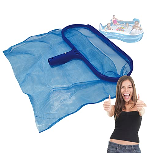 SRHIMEOS Pool Net Leaf Skimmer, Red Piscina, Recogehojas para Piscinas, Trabajo Pesado Skimmer de Hojas, Malla Fina Net - Marco Resistente - Adecuado para spas, acuarios