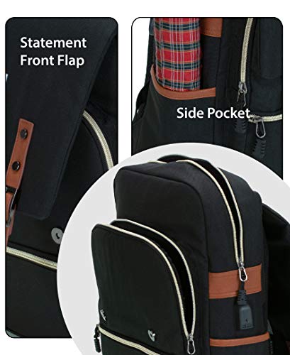 Rockland Heritage Usb Laptop Backpack, Black, Large #TOP4