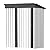 GUNJI 5 x 3 FT Shed Outdoor Storage Shed Metal Garden Shed with Lockable Door Outside Waterproof Tool Shed for Backyard, Patio, Lawn (White)