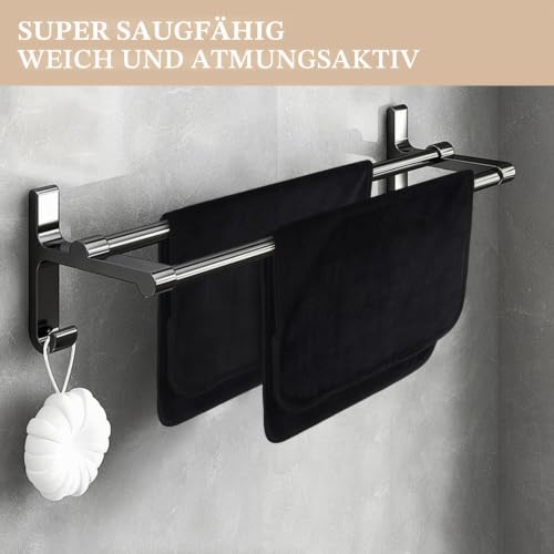 KinHwa Mikrofaser weiche Handtücher, Super saugfähiges Dickes Flauschiges Handtuch Dicke Handtücher (30cm x 50cm) schnell trocknende (für… – Ansicht 6
