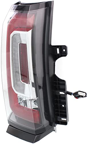 Evan Fischer Tail Light Compatible with 2015-2020 GMC Yukon, Fits 2015-2020 GMC Yukon XL LED Driver Side - GM2800268, 84536242 For Models with LED Lights Only