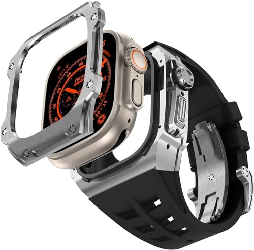 Kit de remplacement Apple Watch Ultra 2 avec boîtier robuste 49 mm acier inoxydable PURYN - 3
