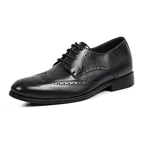 Sapato Social Brogue Linha Extremo Conforto Couro Mestiço Medical Line - 1905 - Preto Cor:Preto;Tama