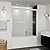 Bathtub Shower Door 59 in.W x 59 in.H, Double Sliding Tub Door, 1/4" (6mm) Clear Tempered Glass, Stainless Steel Hardware