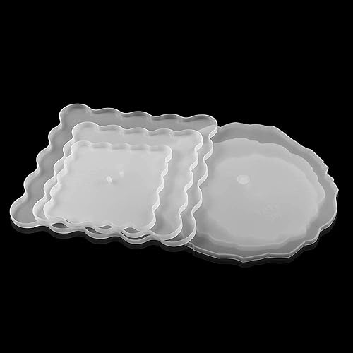 Miniatura 5 de Molde de resina epoxi para plato de frutas de tres capas, bandeja de té, moldes de silicona, bandeja de almacenamiento para accesorios de posavasos