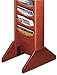 Buddy Products Single Wood Base for Literature Display Racks, .75 x 5.75 x 14 Inches, Mahogany (0617-16)
