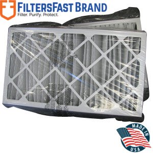 Filters Fast Compatible Replacement For Aprilaire Spacegard 401 16X27X6 Air Filter Merv 8 Pleated Ac Furnace Air Conditioner Filters Actual Size: 15 3/8 X 26 15/16 X 6, 2-Pack #TOP2
