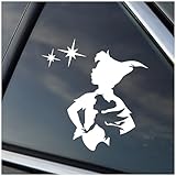 Pan Car and Truck Decal – ‘Peter and Tink’ by StickemAll Vinyl Decals – Perfect for Cars, Trucks, Trailers, Boats, RVs, and Golf Carts