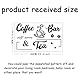 SUPERDANT Wandsticker Kaffee Und Teebar Wandaufkleber Wandkunst Wandbilder Entfernbare Selbstklebende Tapeten Wandtattoo Vinyl Wandsticker Heimdekor Für Wohnzimmer Schlafzimmer