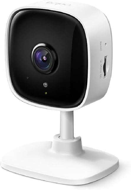Tapo Smart Home Security WiFi Camera for Baby/Pet, 2.4GHz Wi-Fi Connection Required, 1080p (Full HD), Up to 30 ft Night Vision, Up to 128 GB microSD Card Slot, Works w/Alexa and Google (Tapo C100)